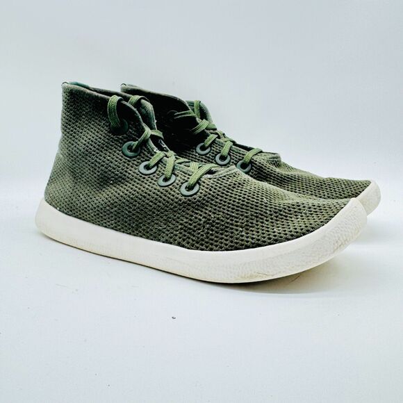 Allbirds Shoes Womens 10 Green Tree Toppers High Top Sneakers Comfort Casual - Picture 1 of 11